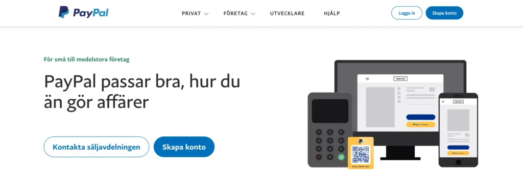 paypal för svenska e-handlare